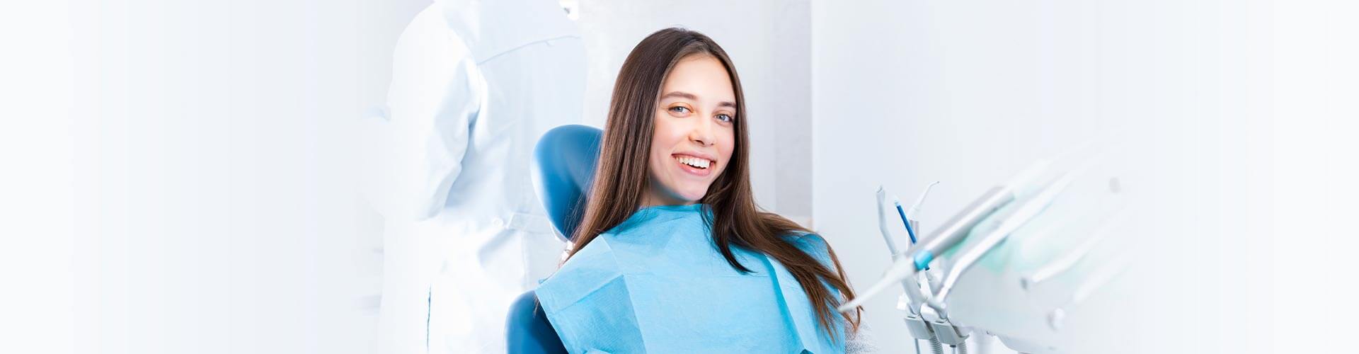 Smiling Patient at Clinic