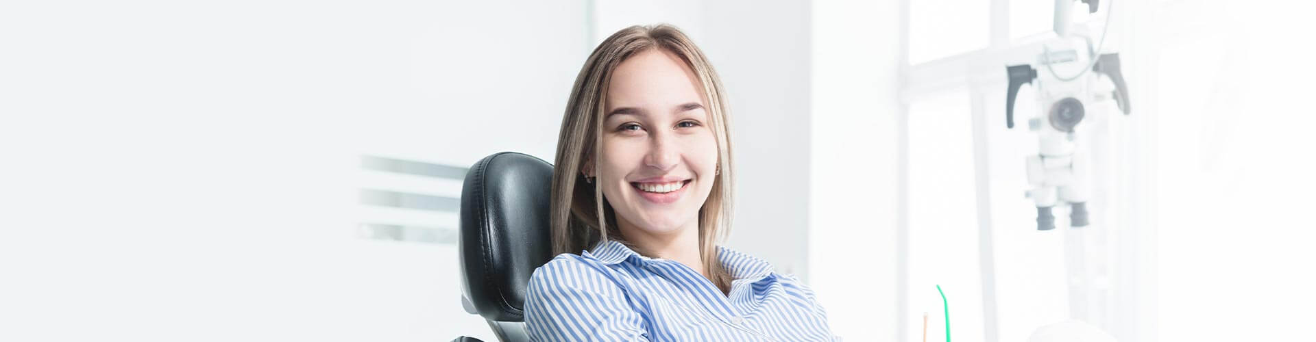 Smiling Patient at Clinic